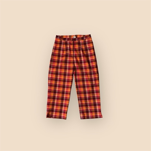 Vintage indulgence plaid ankle pants size medium - Picture 1 of 6